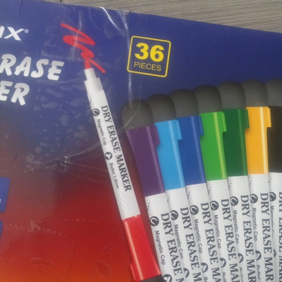 36 Expo Markers Dry Erase Markers Chisel Tip Black, Blue, Red, Purple, Green - Picture 3 of 11